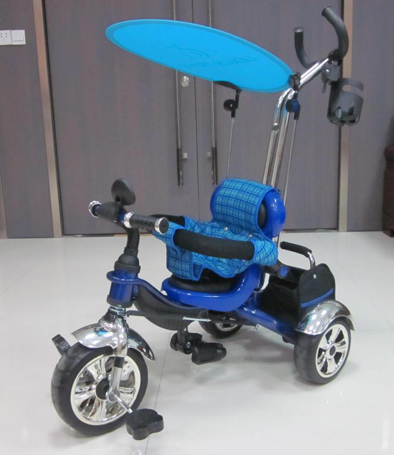 Велосипед детский трехколёсный с ручкой KR-01А