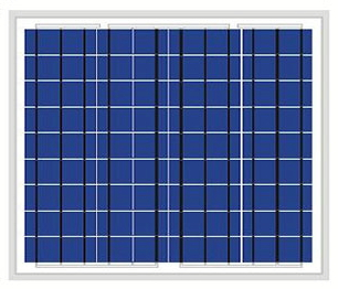 Солнечная батарея 50Вт 12В, поликристалл AXIOMA energy