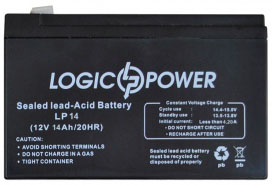 Аккумуляторная AGM батарея LogicPower 12V 14Ah