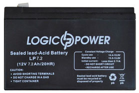 Аккумуляторная AGM батарея LogicPower 12V 7.2Ah