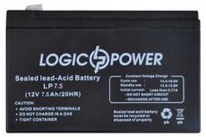 Аккумуляторная AGM батарея LogicPower 12V 7.5Ah