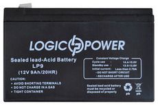 Аккумуляторная AGM батарея LogicPower 12V 9Ah