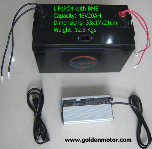 Аккумулятор LiFePO4 48В 20Ач + зарядное