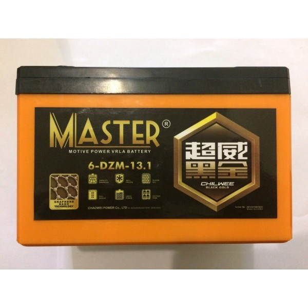 Аккумуляторы к электровелосипедам Master 6-DZM-13.1