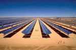Солнечные электростанции в пустыне Сахара.