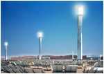 Новые солнечные башни в американской пустыне