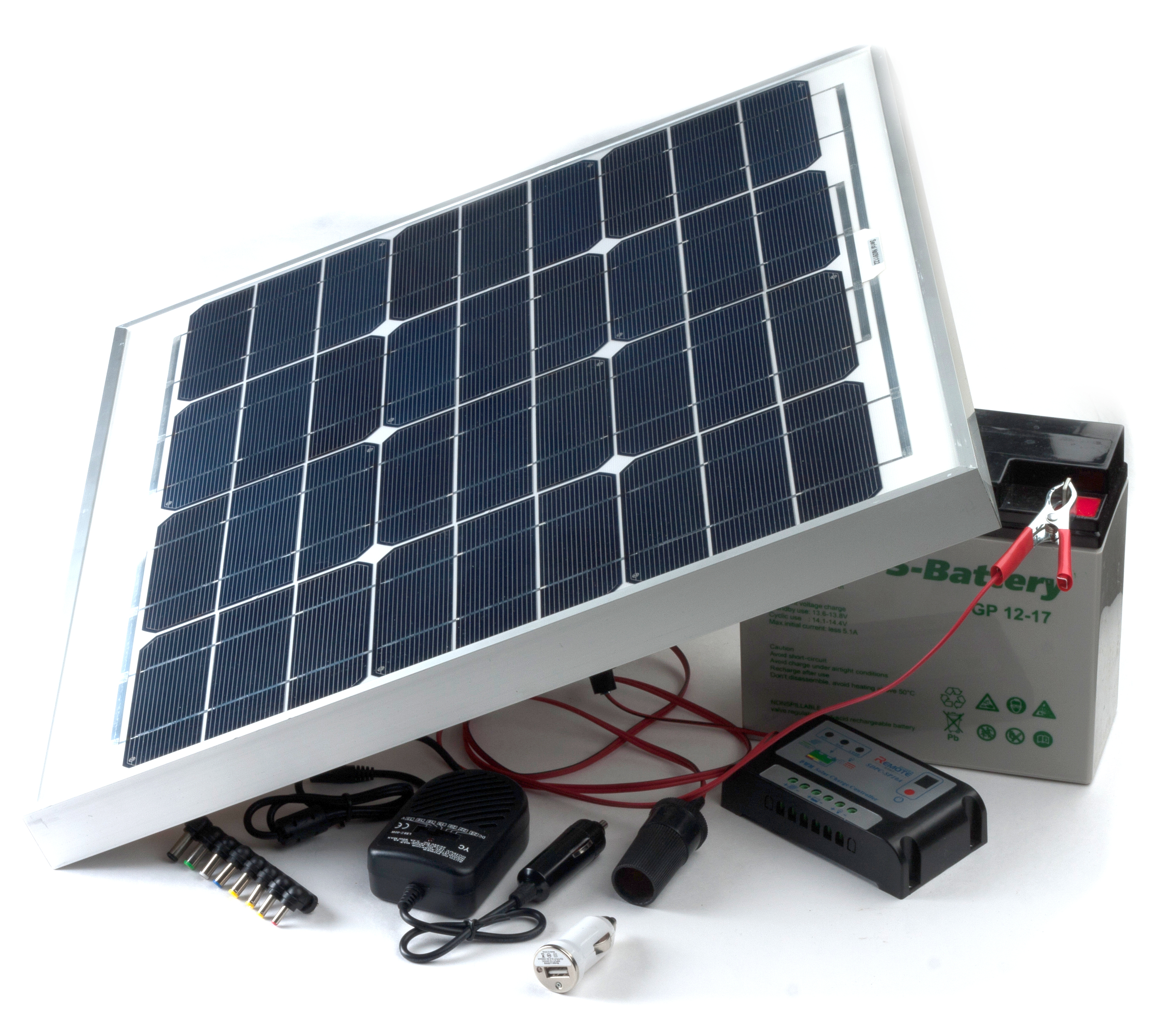 Автономная солнечная электростанция для ноутбука - 25Вт