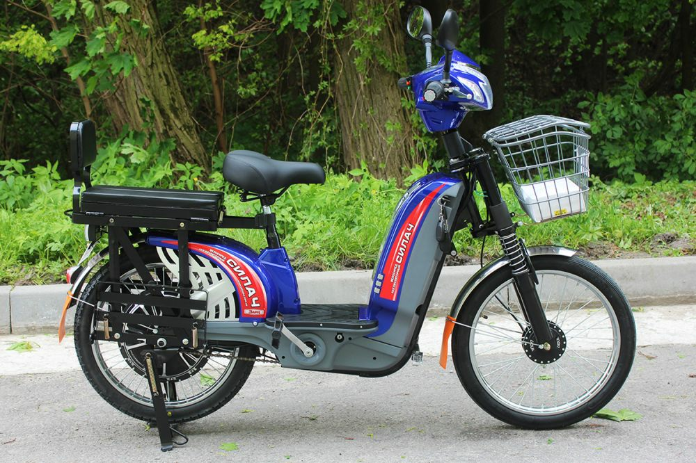 Электровелосипед Заря Силач (450W-60V) синий