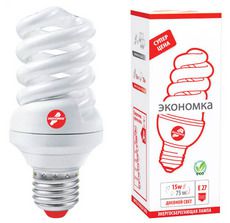 Энергосберегающая лампа Экономка SPC 15w E 27-42