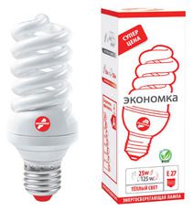 Энергосберегающая лампа Экономка SPC 25w E 27-27