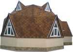 фото экодом картинка Энергосберегающий дом, каркас геодезического купола 8,1 м