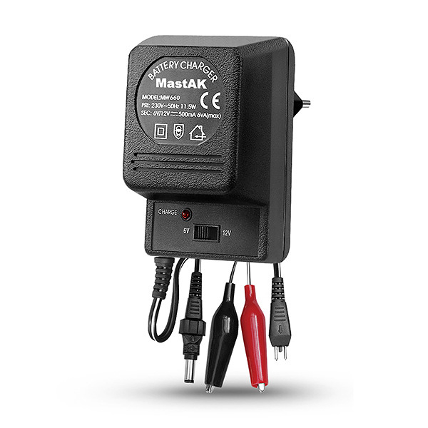 MastAK MW-660 Зарядное устройство. Для зарядки свинцово-кислотных батарей типов AGM с напряжением 6В и 12В