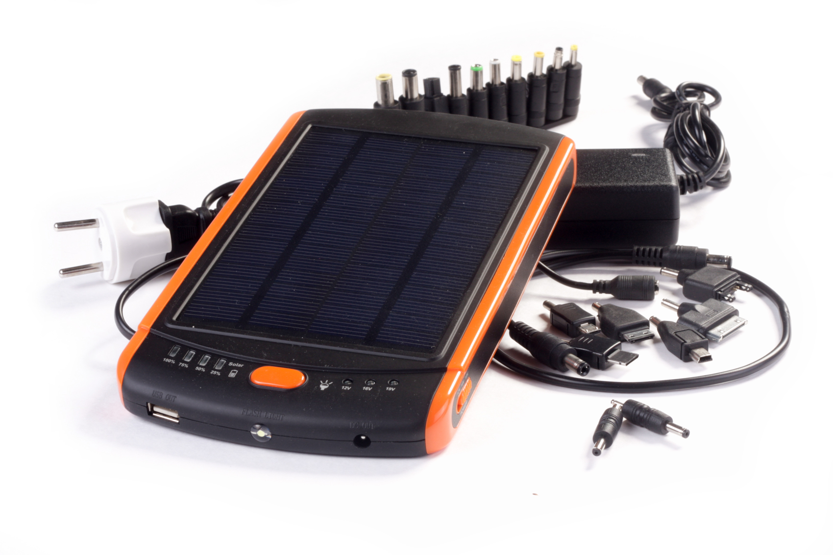 Переносной солнечный аккумулятор для ноутбука - 23000 мАч