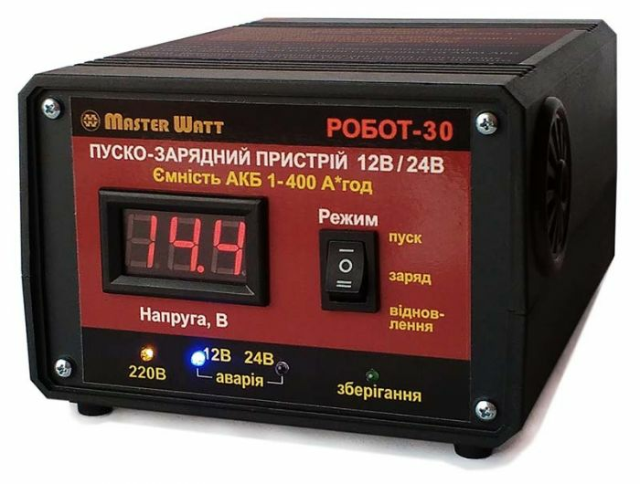 Пуско-зарядное устройство 12/24В - РОБОТ-30 
