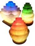 фото картинка Соляной светильник Пагода с цветной лампочкой