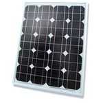фото солнечную батарею панель картинка Солнечная батарея монокристаллическая Kvazar 50Вт 12В