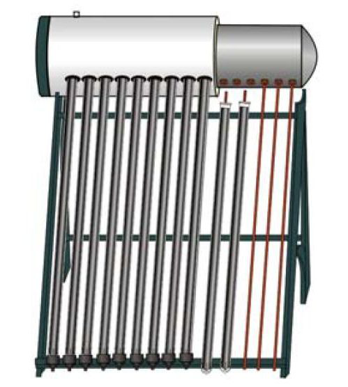 Солнечный коллектор вакуумный, гелиосистема DAC 15 150л
