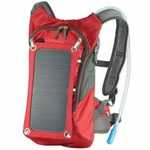 фото солнечное зарядное картинка Солнечный рюкзак, с гидропаком и солнечной панелью на 6,5Вт / 6В