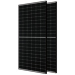 фото солнечную батарею панель картинка Сонячна батарея JAM60S20 MR 380W, Mono Black JA SOLAR
