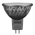 Светодиодная лампа Maxus 4W MR-16 220V 327к Цена 7.5$