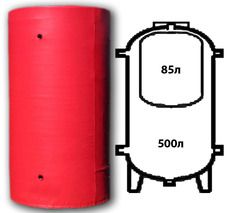Теплоаккумулятор ТА-500/85 (бак горяч. водоснабж. 85л.)