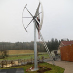 фото ветрогенератор картинка Вітрогенератор вертикальний TECHMLV 3win 3000W Altek